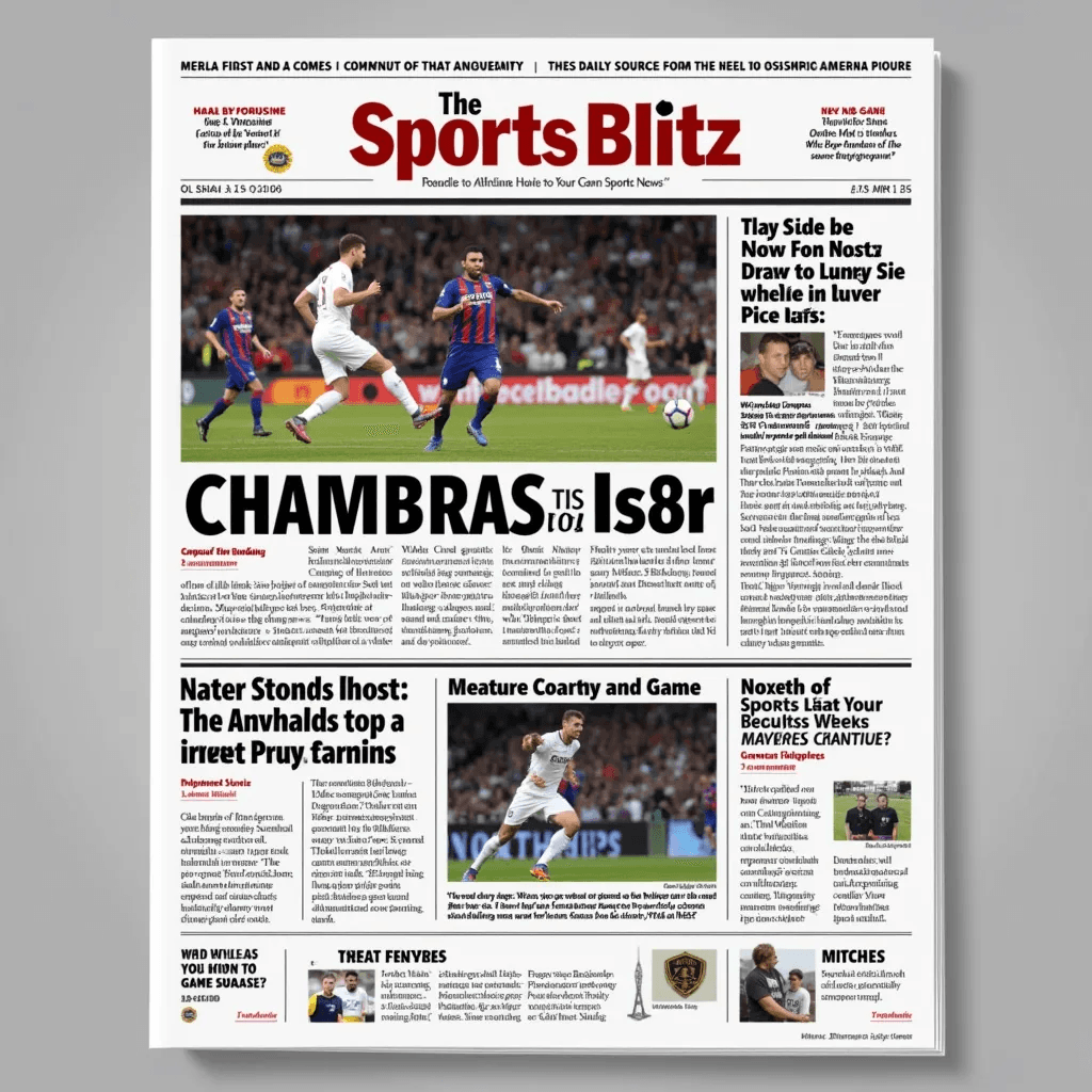 The Sports Blitz - Sports News Example