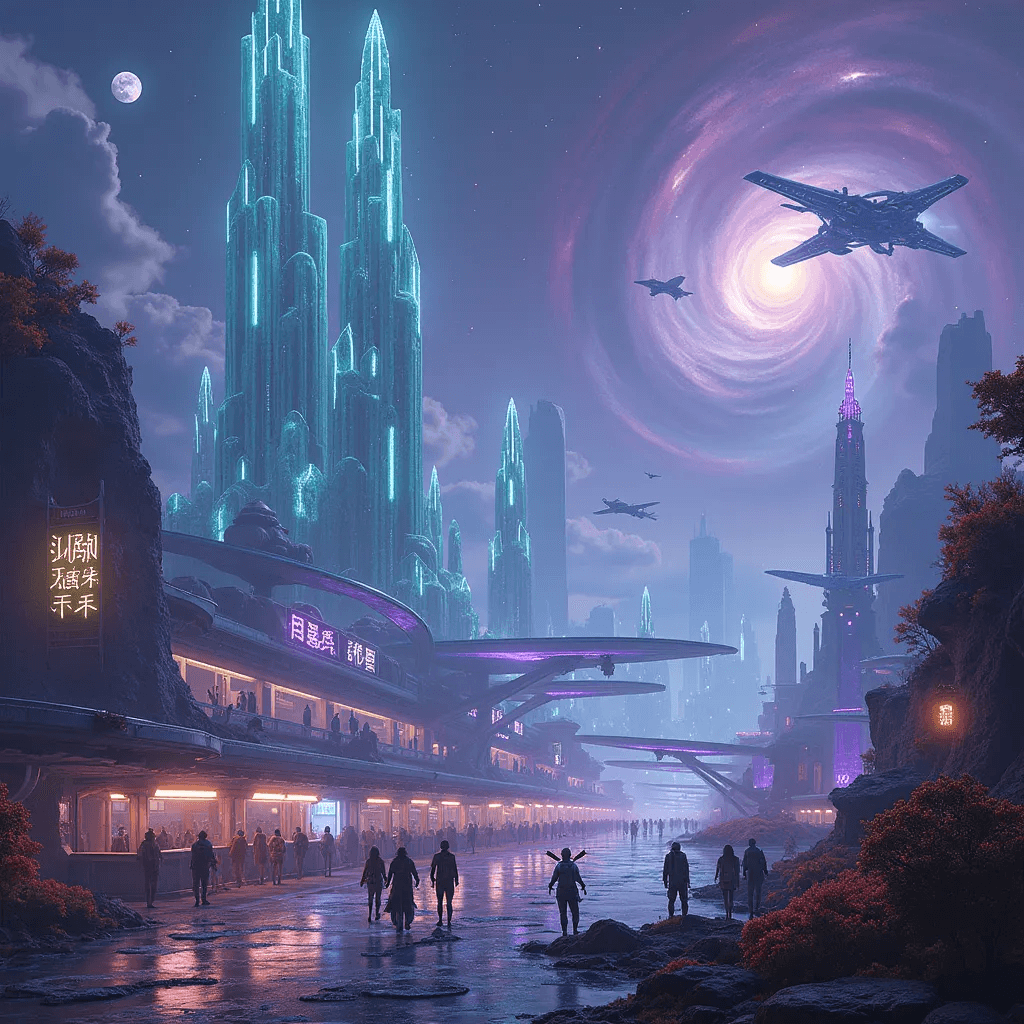 Enter the realm of aliens background