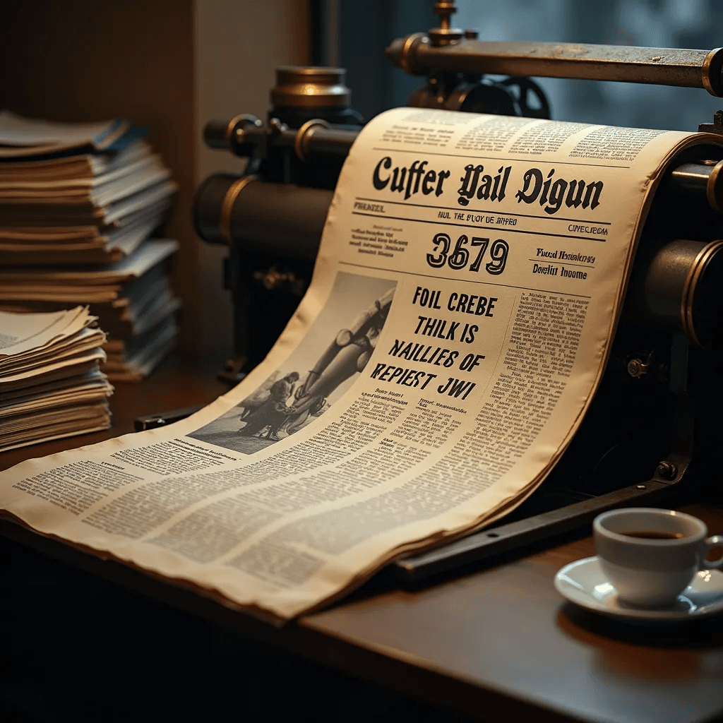 Create Your Newspaper Name background