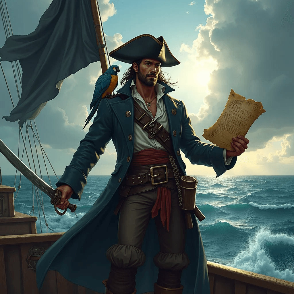 Heave Ho, Let's Name a Pirate! background